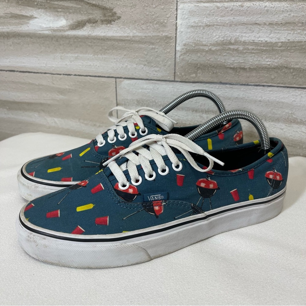 Vans Authentic Pool Vibes Grilling BBQ Cookout Summer Shoes Mens 9 Womens 10.5